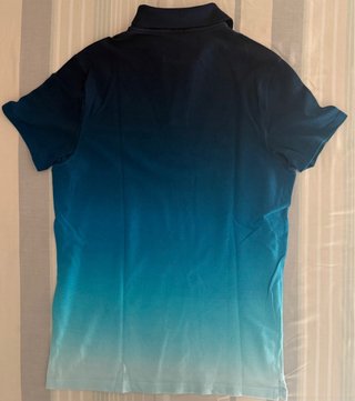 Camiseta Polo Hollister Azul Degradado Talla L