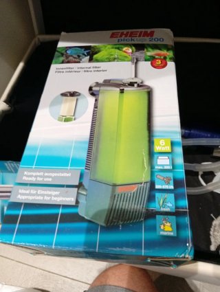 Acuario con complementos