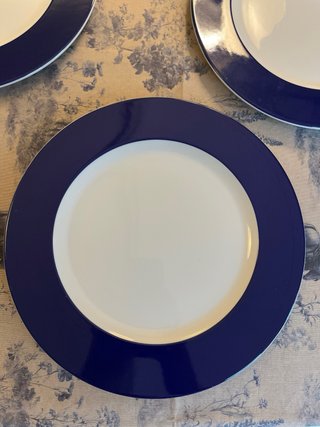 12 Bajo platos azules Vista Alegre