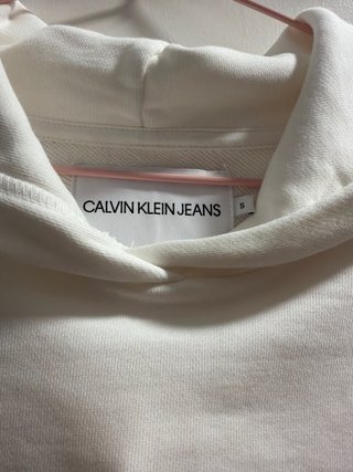 Sudadera Calvin Klein Blanca con Logo
