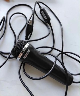 Micrófono karaoke negro de Konami para wii ENVÍO