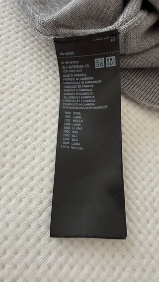 Jersey lana merino Uniqlo