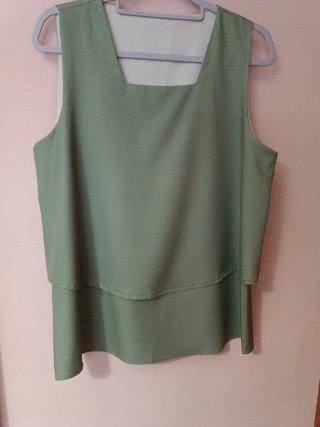 Camisa de Tirantes Anchos Verde