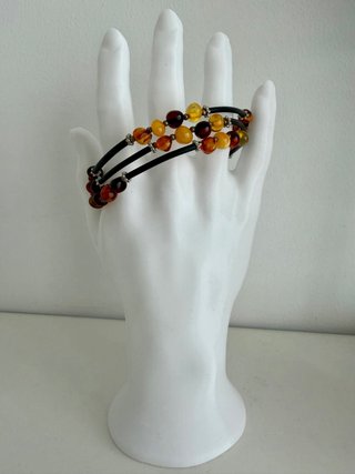 Pulsera Brazalete Ámbar Natural