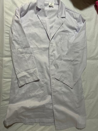 Bata de trabajo blanca