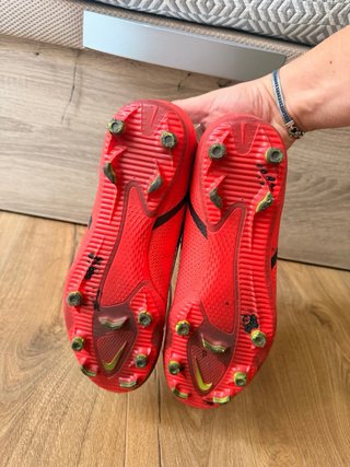 Zapatillas Fútbol Nike Phantom Blancas Rojas
