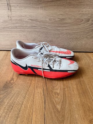 Zapatillas Fútbol Nike Phantom Blancas Rojas