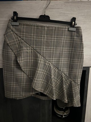 Falda cuadros H&M