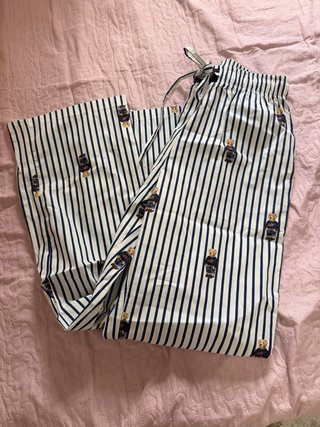 Pantalones Pijama Rayas Azul y Blanco