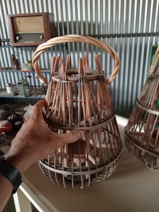 Set de 2 Lámparas de Bambú
