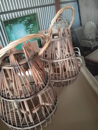 Set de 2 Lámparas de Bambú