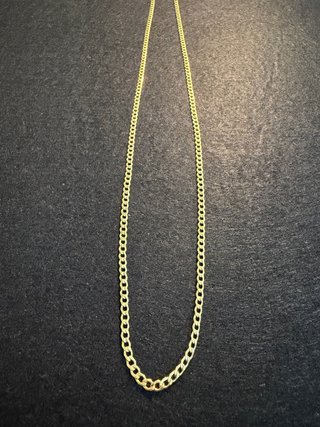 Cadena oro de ley 18k cubana 50cm cadena cubana