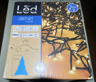 Árbol Navidad 2,20m con 1250 Luces