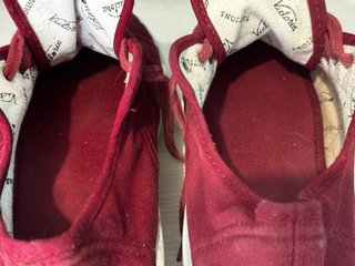Zapatos Victoria plataforma rojos/granate