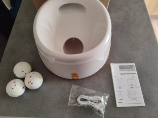 Lanzador de pelotas automático para perros