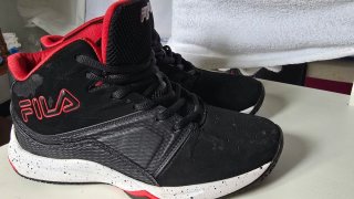 Zapatillas Fila Botín Negro/Rojo Talla 41.5/US 8,5