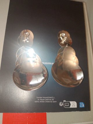 Pendientes bisutería plata