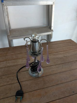 Lampada da tavolo Abat-jour vintage in metallo pen