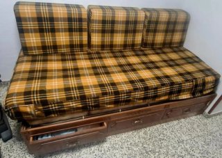 Cama-sofá con Colchón de Látex