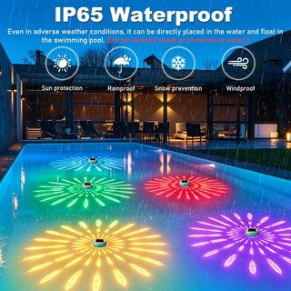 Luces Solares Flotantes para Piscina (7 Colores)