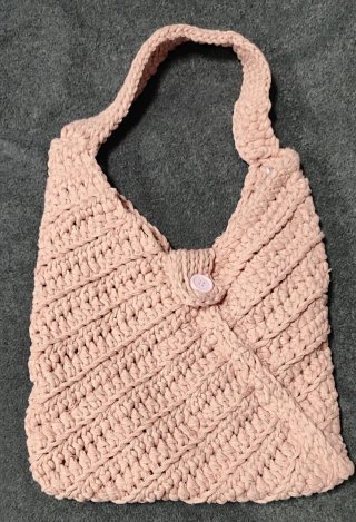 Bolso de Hombro Artesanal de Ganchillo