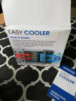 Ventilador con hielo, agua y humificador