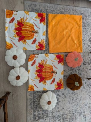 Cojines decorativos de calabaza
