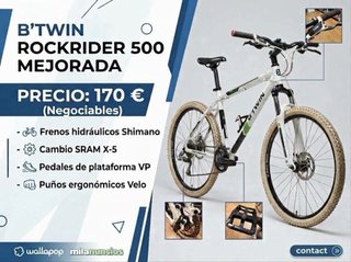 B'TWIN ROCKRIDER 500 Mejorada