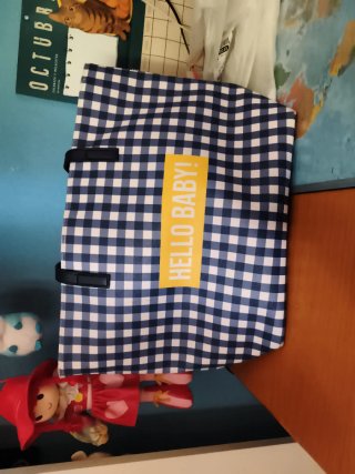 Bolso Cuadros Impermeable Hello Baby!