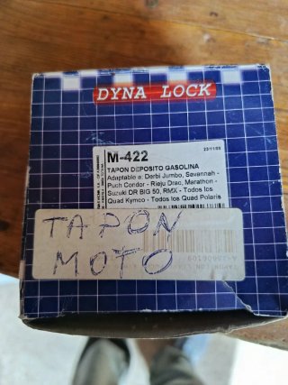 Tapón depósito moto/quad azul y gris