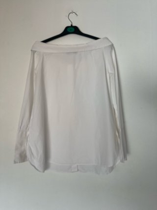 Camisa Blanca Zara Escote Bardot