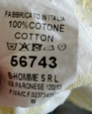 Blusa 158C Rayas Blancas y Amarillas Talla Única