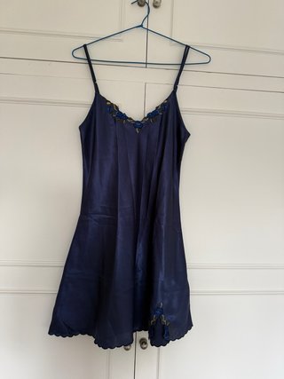 Camisón azul talla M con encaje