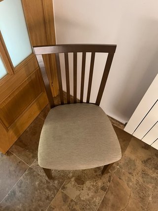 Pack 4 Sillas Comedor Madera Tapizadas