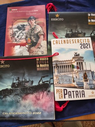 Lotto 4 Calendari Storici Esercito