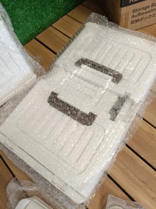 SONGMICS Cajas Almacenaje, 4 Niveles, Apilables