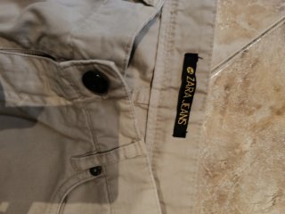 Pantalón Zara Hombre Beige