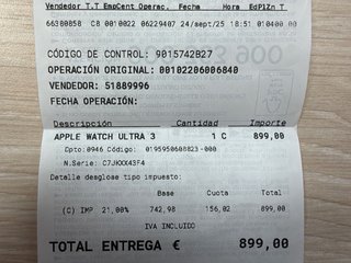 Apple Watch Ultra 3 GRIS CORREA Azul Marino