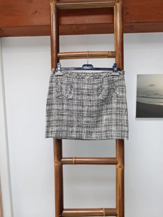 Minigonna Zara fantasia bianco e nero