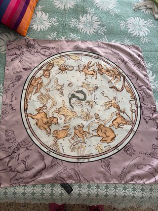 Pañuelo Zara Constelaciones Rosa