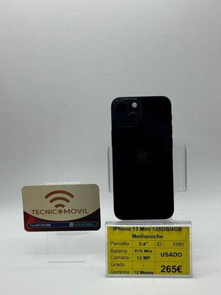 iPhone 13 Mini 128GB Medianoche Usato