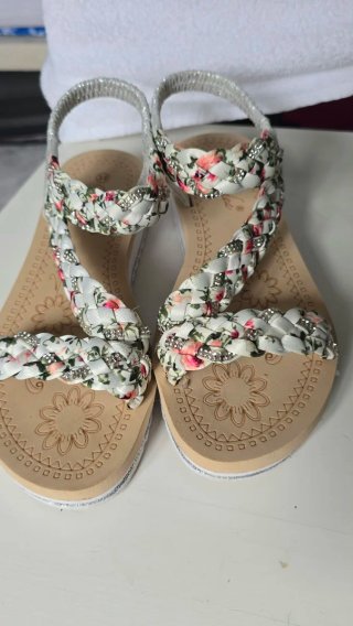 Sandalias Ciaodea Talla 39 Flores Trenzadas