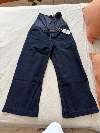 Jean wide leg premamá Mango