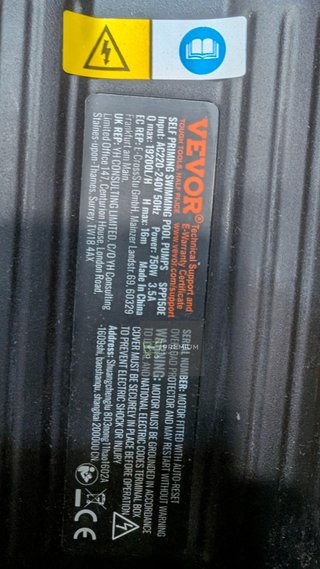 VEVOR Bomba Piscina 750 W Bomba para Piscina