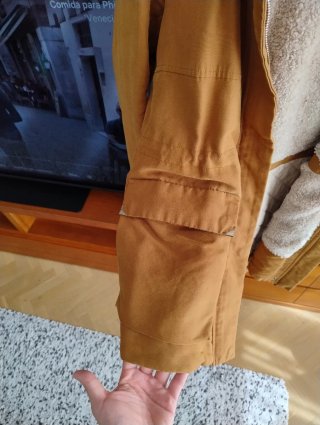 Parka Zara Trafaluc M borreguito mostaza