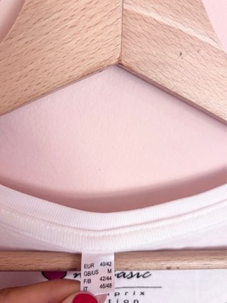 Camiseta manga larga my basic blanca talla XL