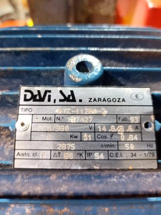 Máquina de corte para piedra y hormigón trifásica