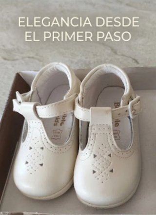 Zapatos Bebé Blanco Roto Talla 20