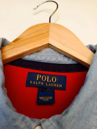 Polo Vintage Ralph Lauren Rojo Talla S
