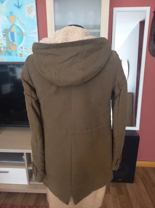 Parka Zara Verde Militar